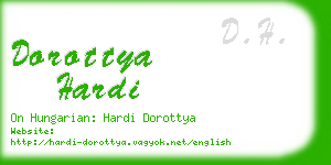 dorottya hardi business card